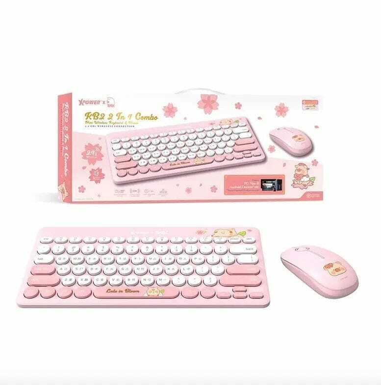 XPower罐頭豬LuLu KB2無線鍵盤滑鼠套裝
