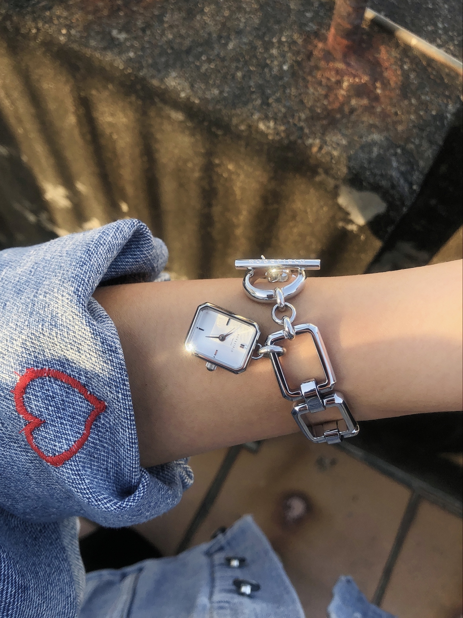 【ROSEFIELD】古典復刻手鍊方形女錶 SWSSS-O53 15*18.5 mm 現代鐘錶