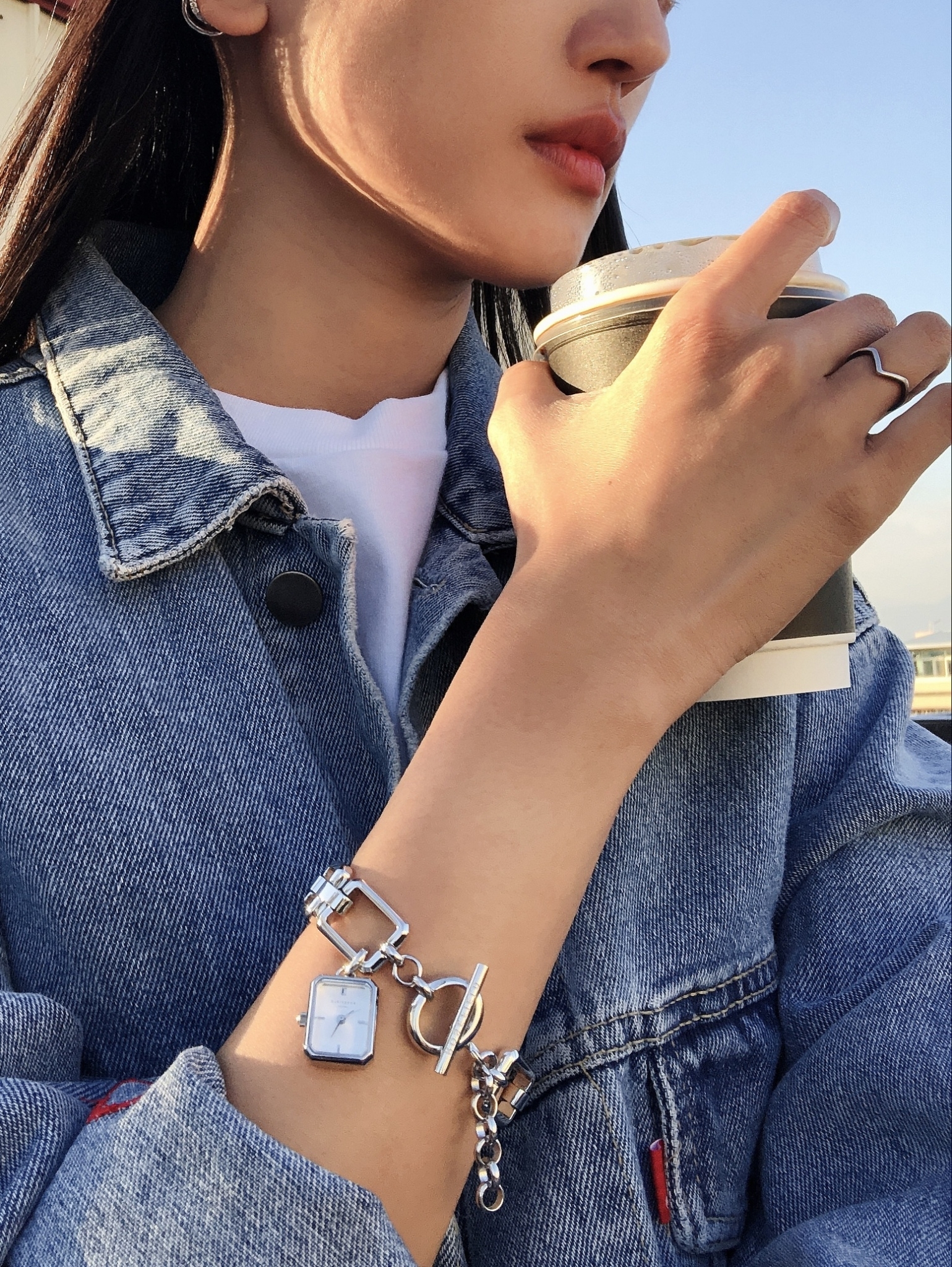 【ROSEFIELD】古典復刻手鍊方形女錶 SWSSS-O53 15*18.5 mm 現代鐘錶