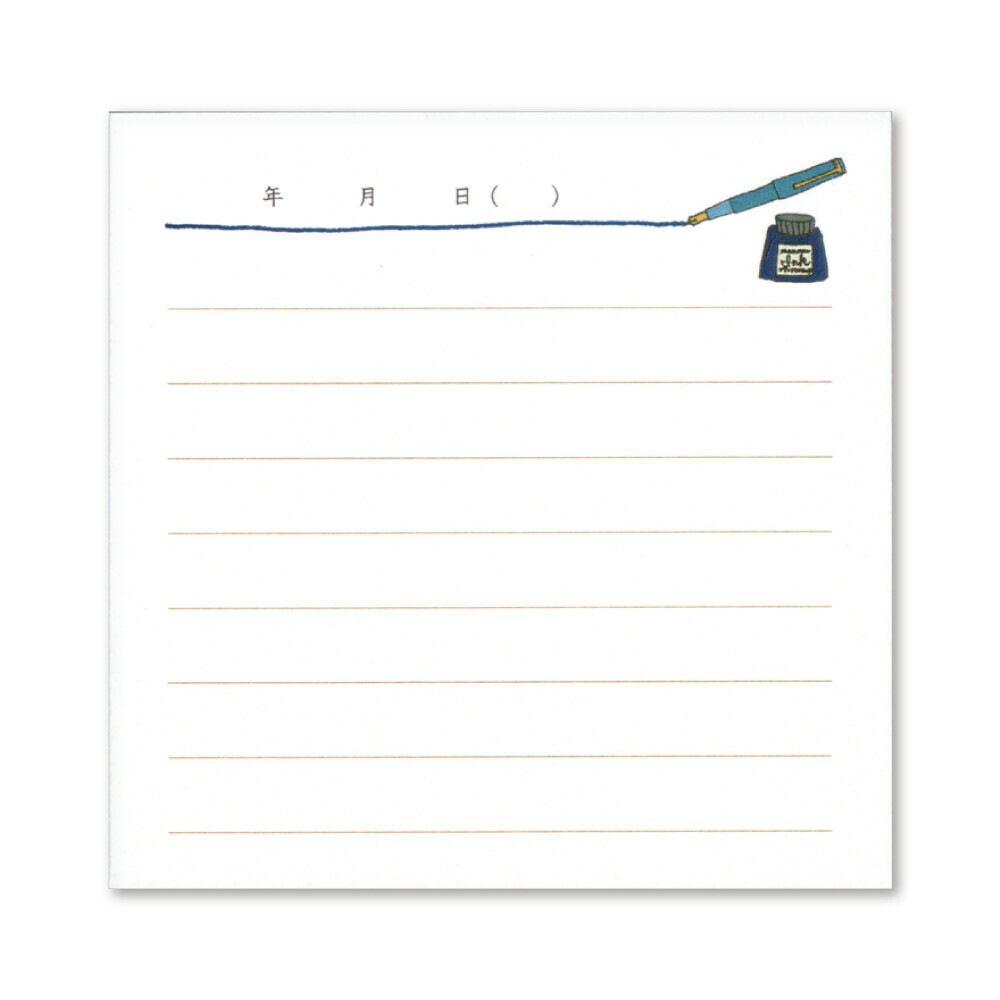 自由日記 31枚 方型memo｜+Lab 山櫻紙品