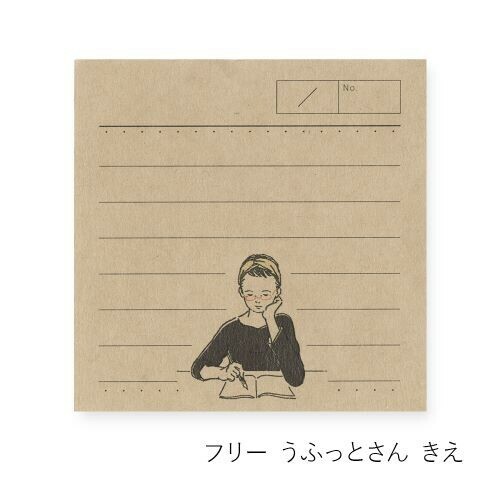 自由日記 31枚 方型memo X MASCO ERI｜+Lab 山櫻紙品