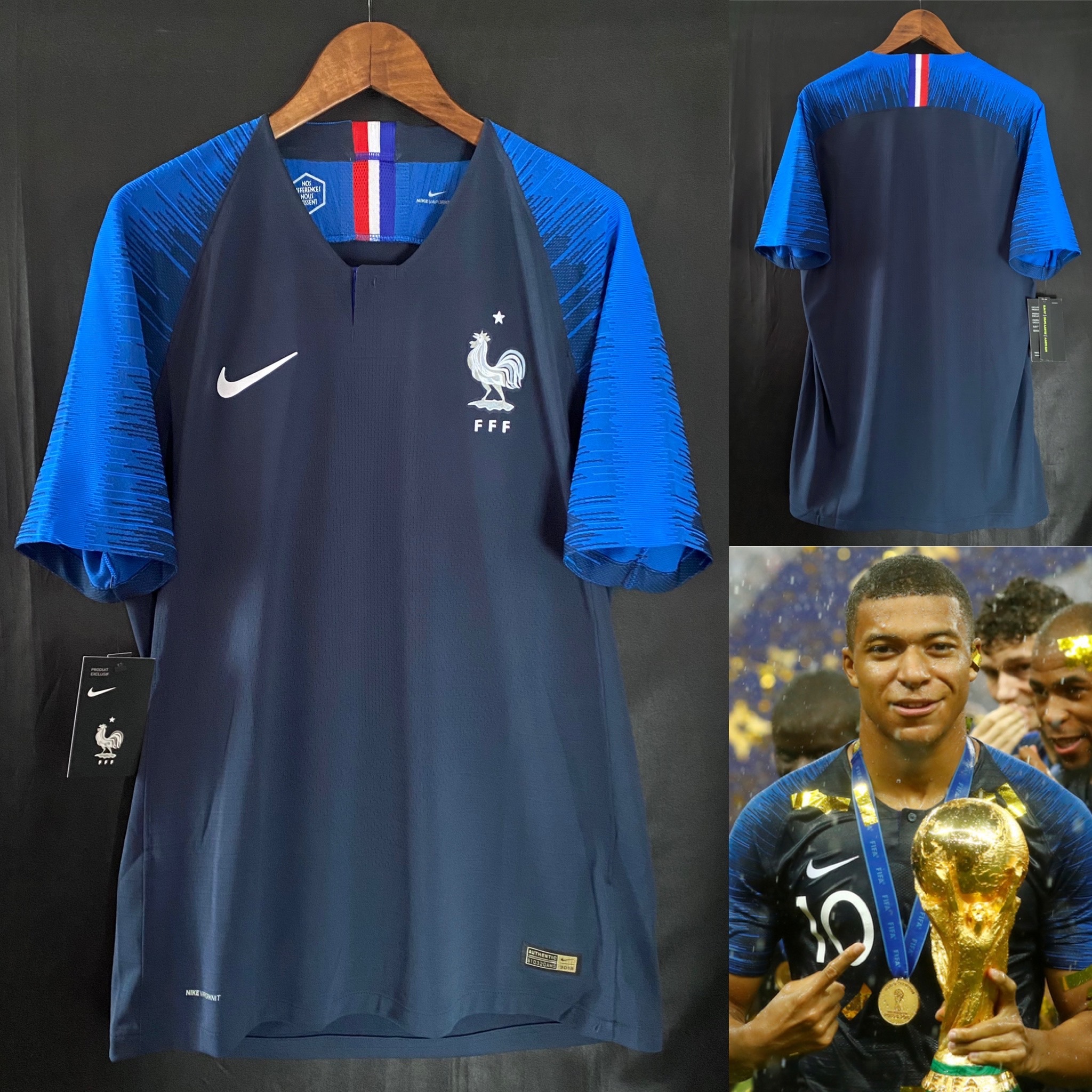 France 2018 FIFA World Cup Nike Home Authentic Player Shirt