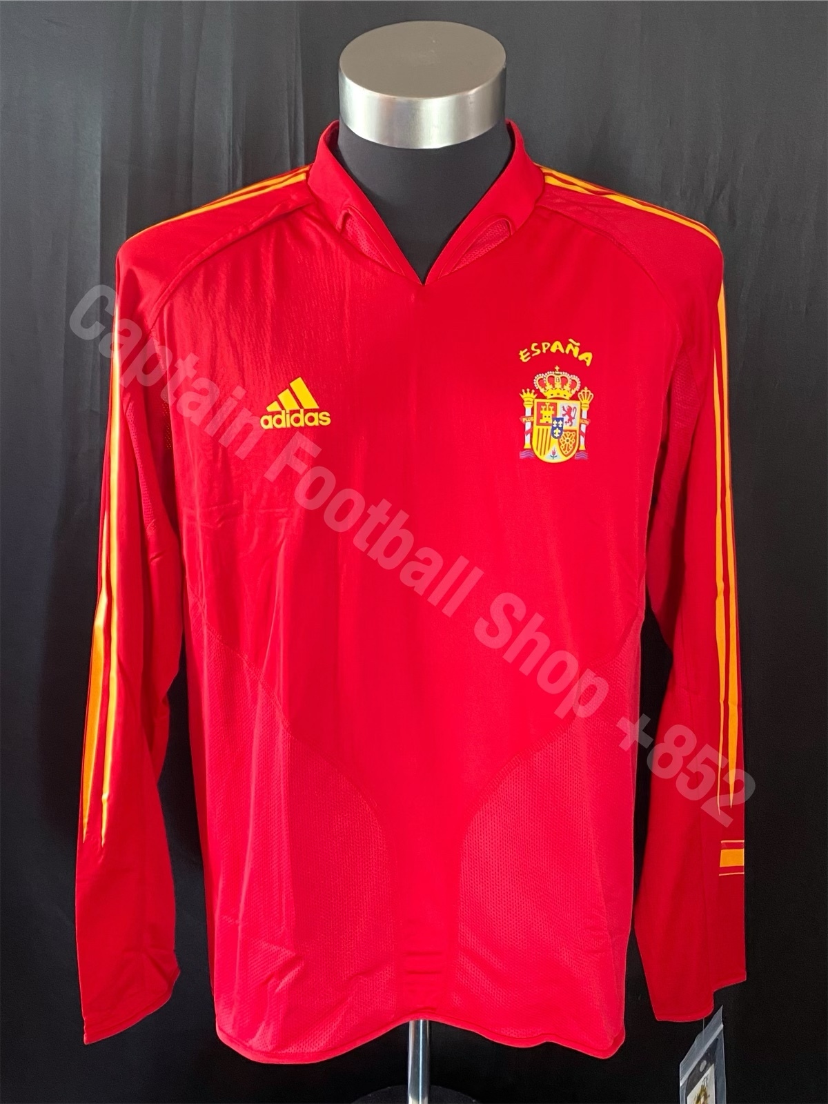 (更衣室版) 西班牙 2004-2006 Adidas 主場長袖更衣室球員版球衣