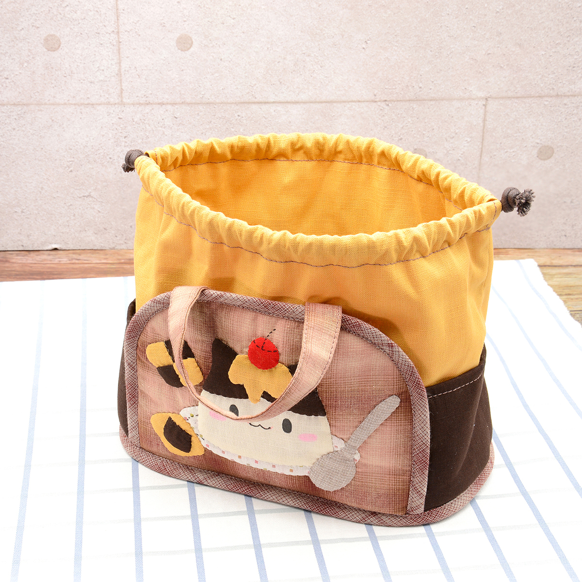 販售原尺寸【紙型】(布丁娃束口手提袋)