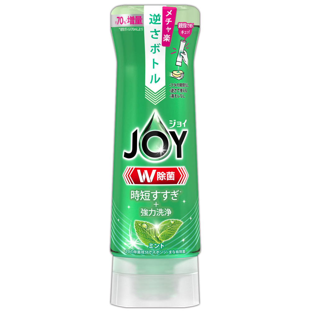 日本JOY濃縮洗碗精 -逆壓瓶 290ml(葡萄柚/薄荷/柳橙)