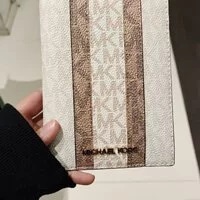 [S] MICHAEL KORS 35F2GTVN2M JET SET TRAVEL PASSPORT WALLET, POWDER BLUSH MULTI, 196163432779 (SMK282)