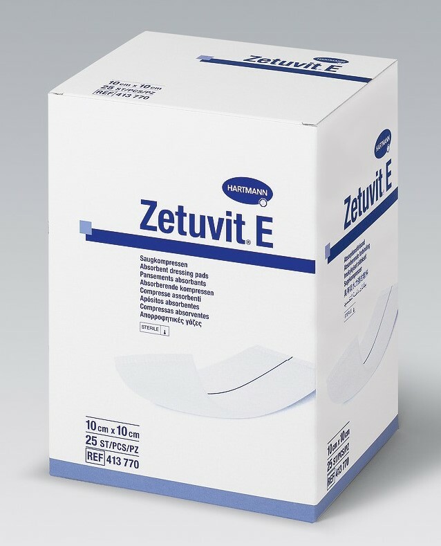 赫曼@ 傷口吸收敷貼 10cm X 10cm (25片裝)