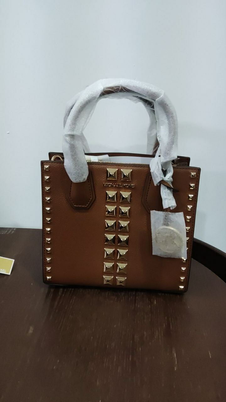[S] MICHAEL KORS 35F2GM9M2L MERCER MD MESSENGER LEATHER,LUGGAGE, 196163425245 (SMK293)