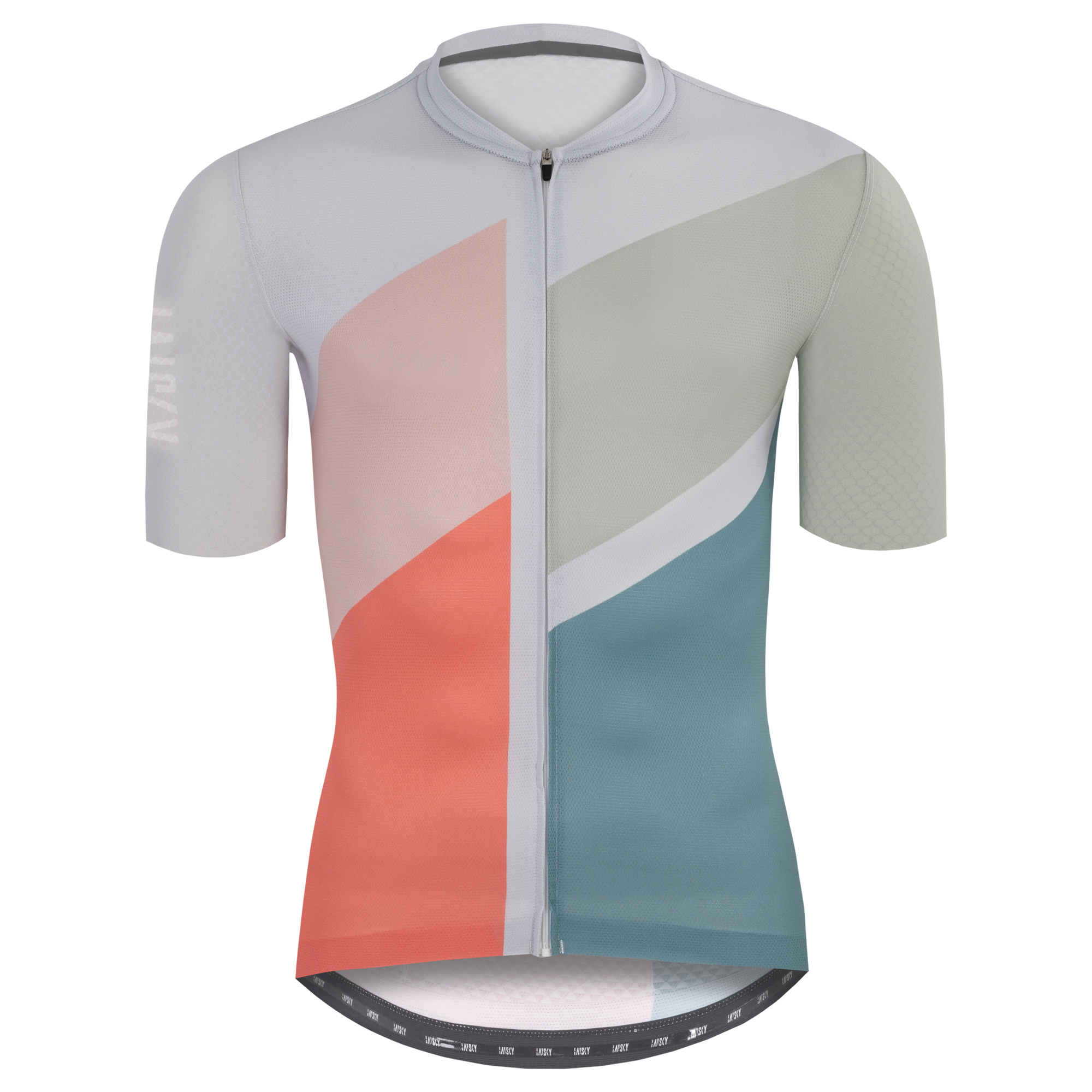 男款空力短車衣 七巧板 灰