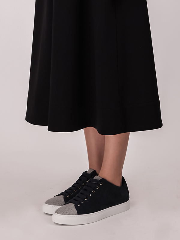 Lorena Antoniazzi 麂皮雙色休閒鞋 (深藍)