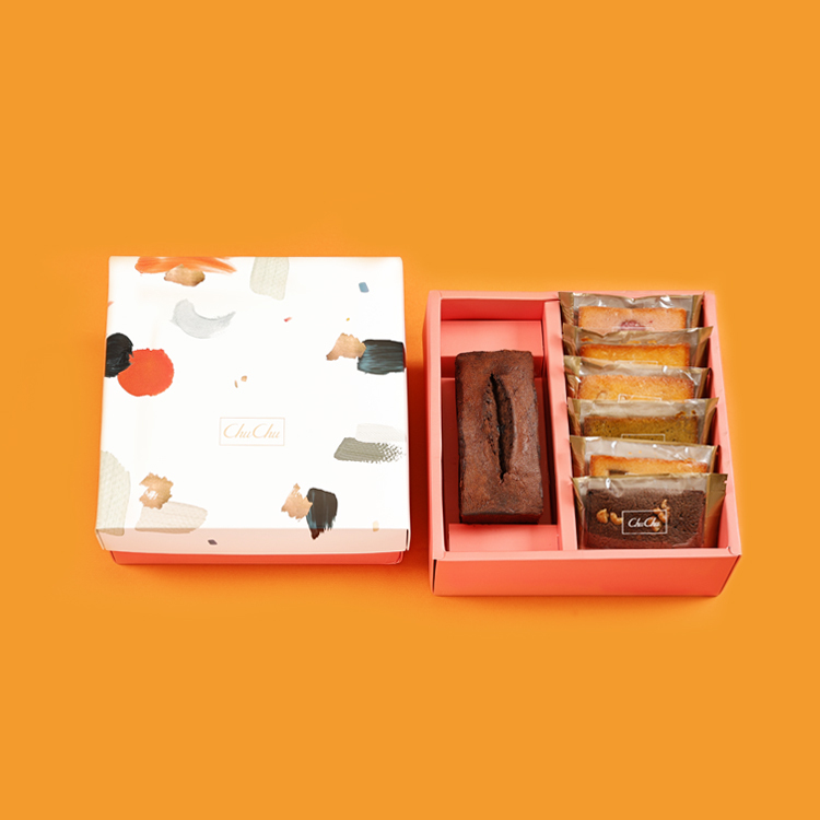 巴黎彩繪禮盒- 磅蛋糕 + 費南雪