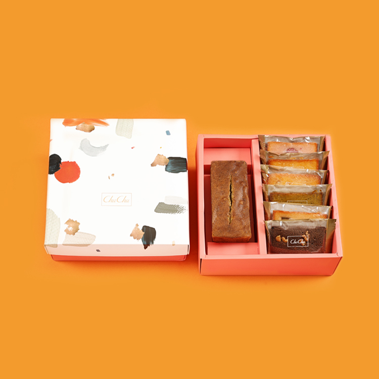 巴黎彩繪禮盒- 磅蛋糕 + 費南雪