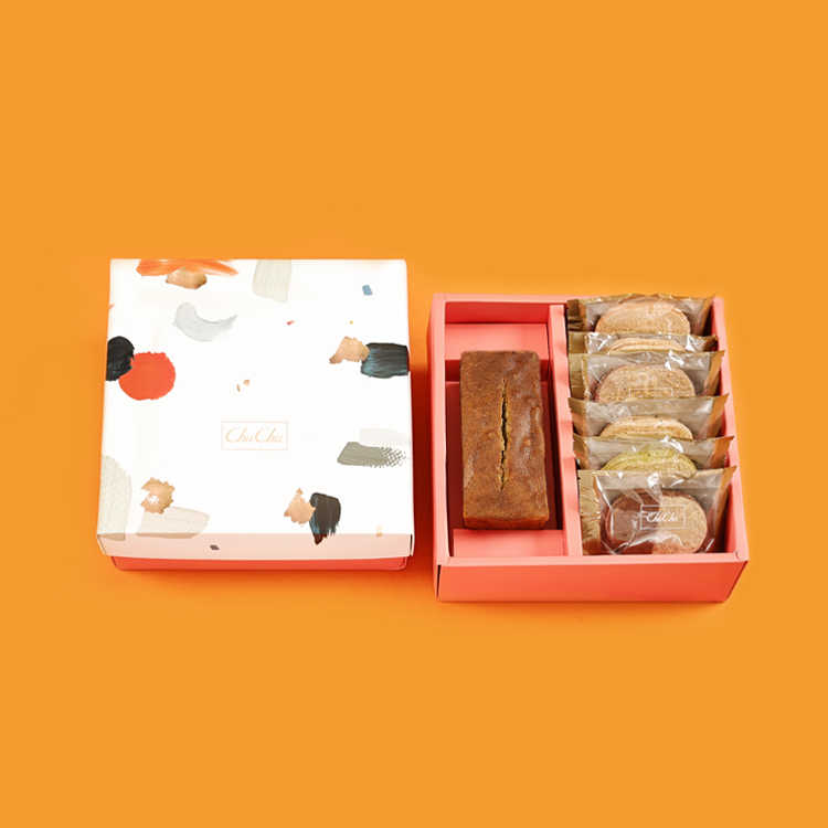 巴黎彩繪禮盒- 磅蛋糕 + 達克瓦茲