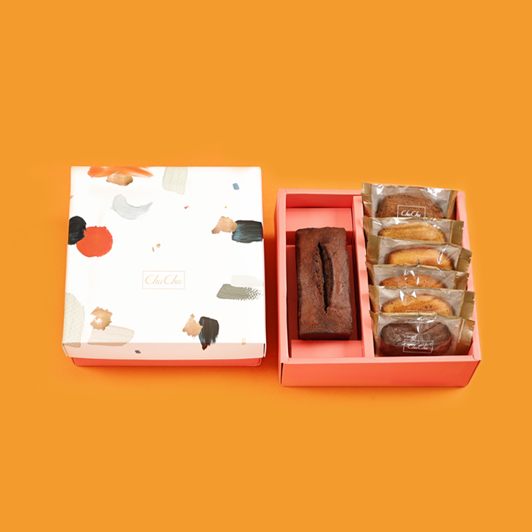 巴黎彩繪禮盒- 磅蛋糕 + 瑪德蓮