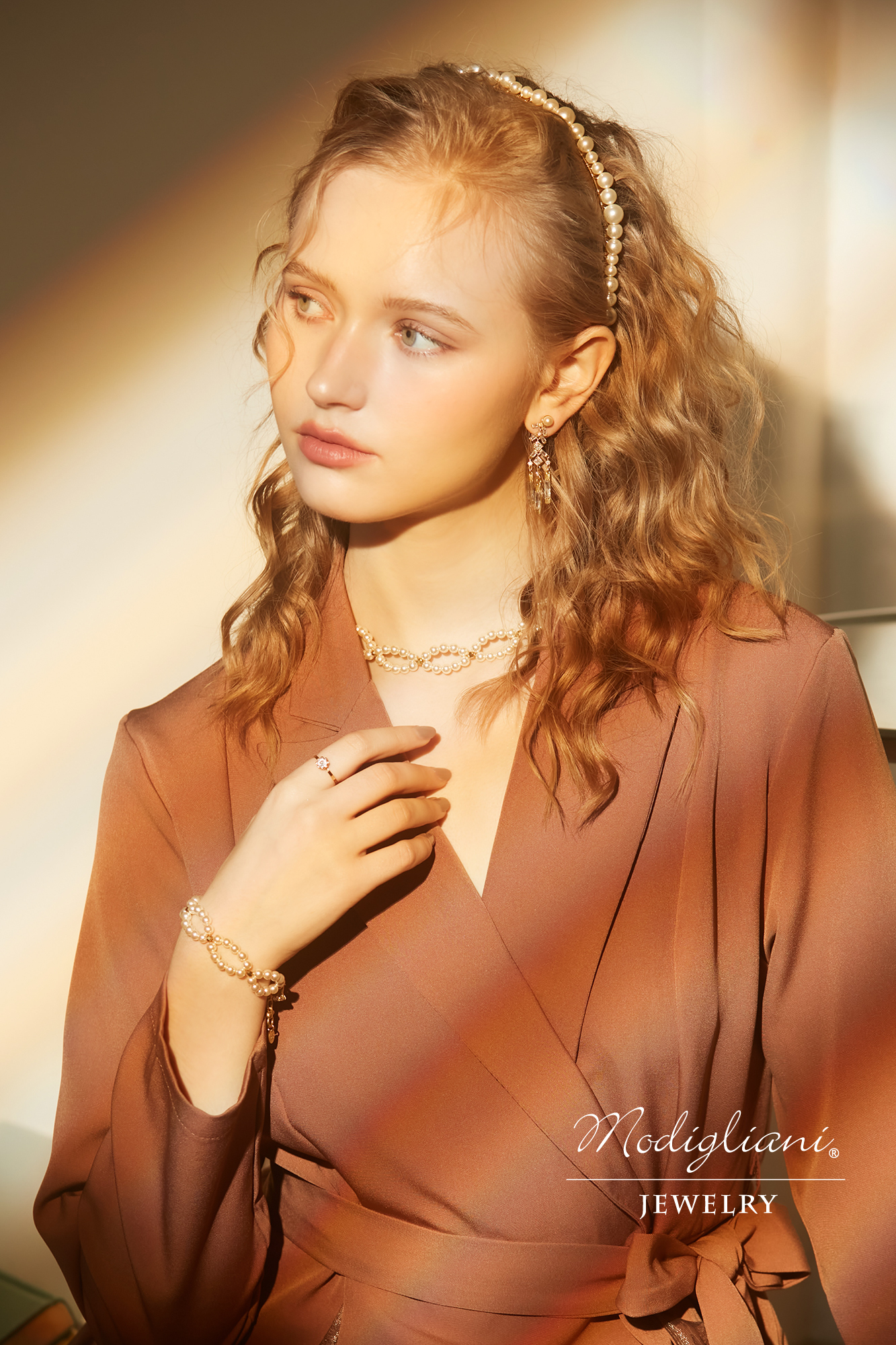 黃銅飾品,黃銅,華麗,優雅,項鍊,氣質,施華洛世奇水晶珍珠