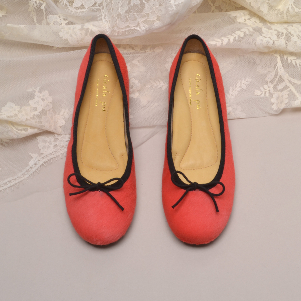 15606  水蜜桃 手工娃娃鞋