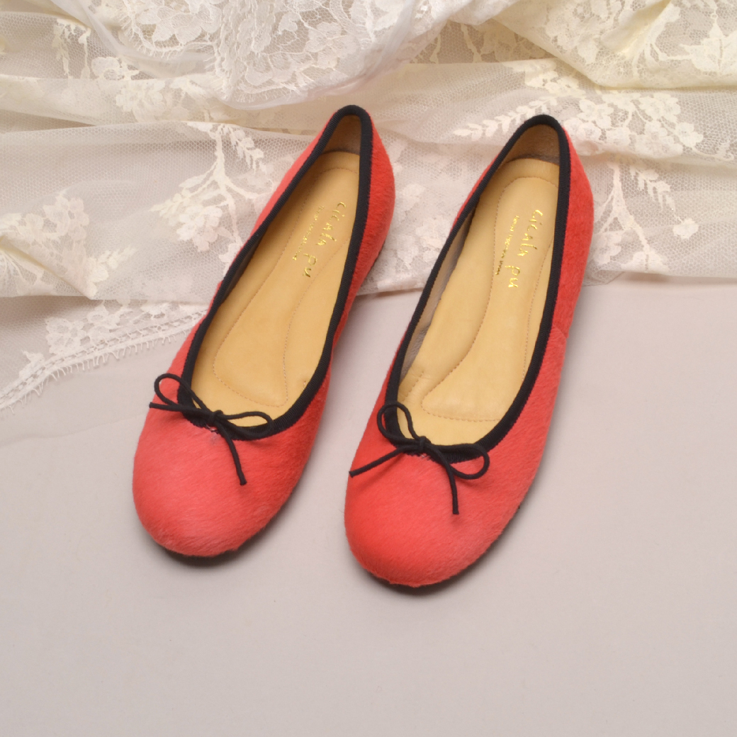 15606  水蜜桃 手工娃娃鞋