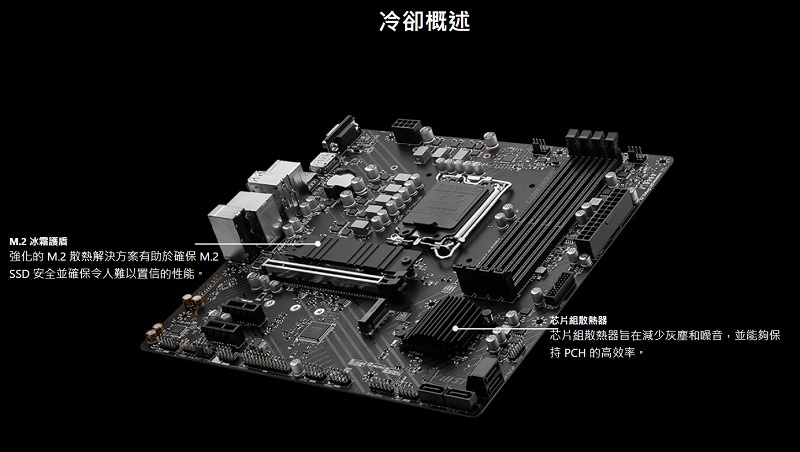 米特3C數位–MSI 微星 PRO B760M-P DDR4 主機板