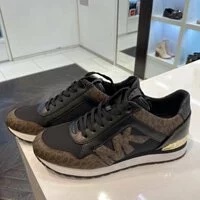[S] MICHAEL KORS MADDY TRAINER,BROWN/BLACK, 49F1MAFS1B (SMK317)