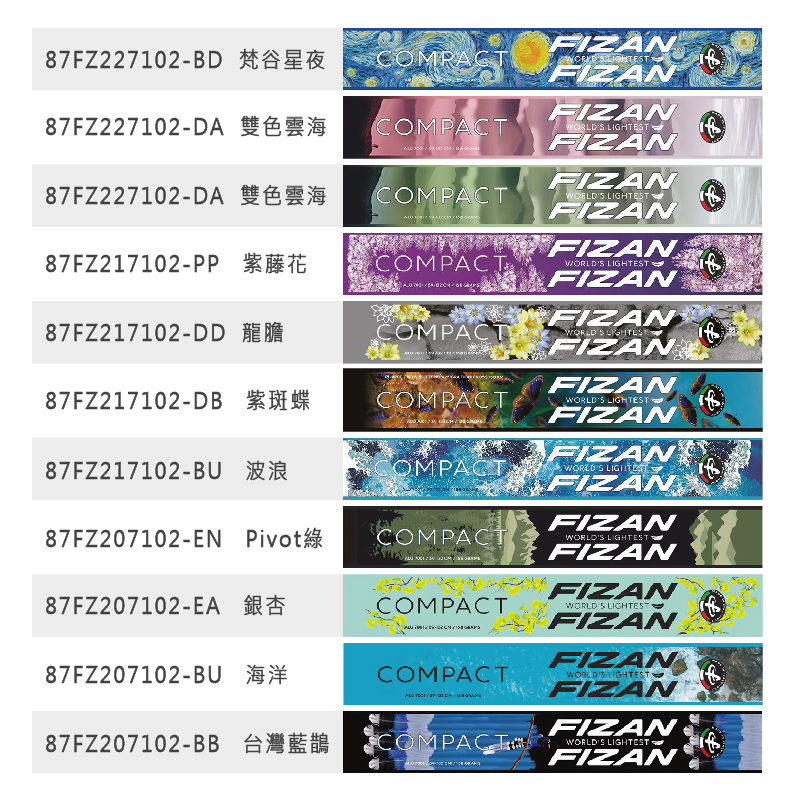 FIZAN 義大利 超輕三節式健行登山杖(多色) 兩入 輕量/鋁合金 87FZ2