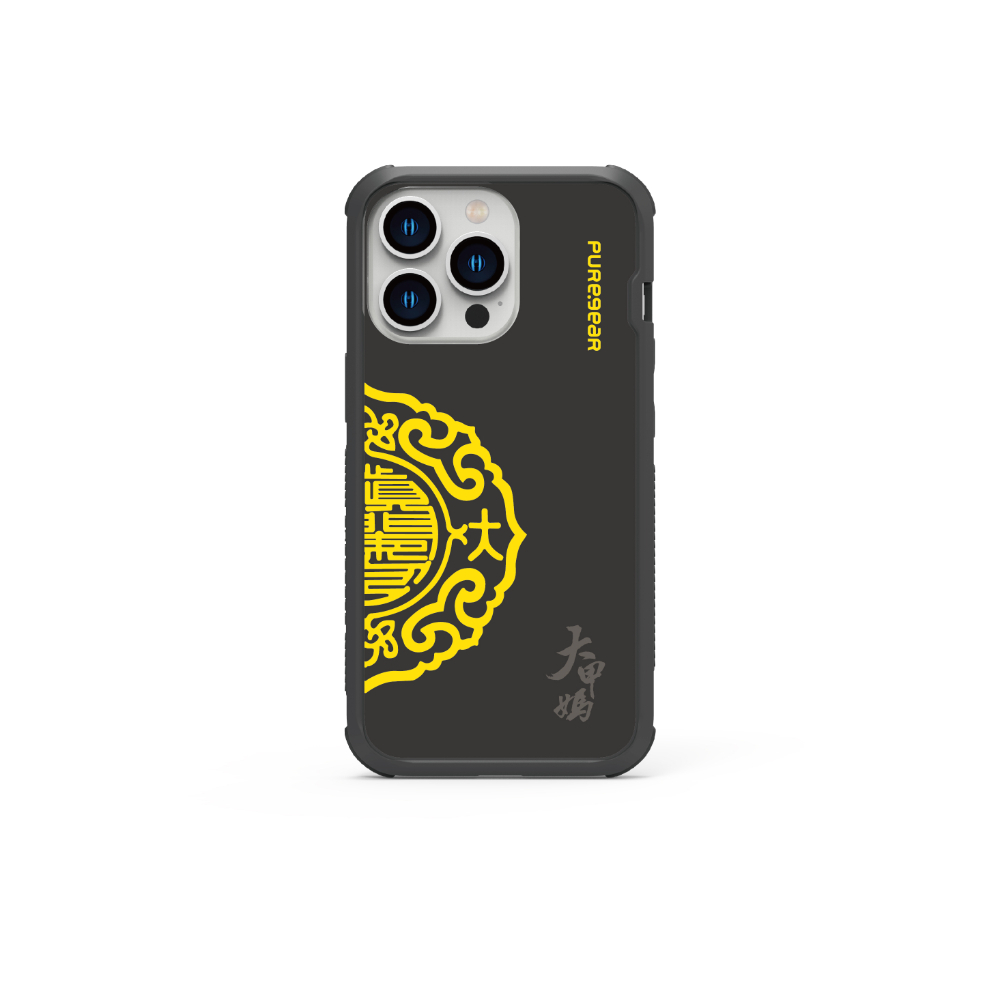 【鎮瀾宮 × PureGear】金官印(黃) - DUALTEK坦克透明保護殼 (for iPhone系列)