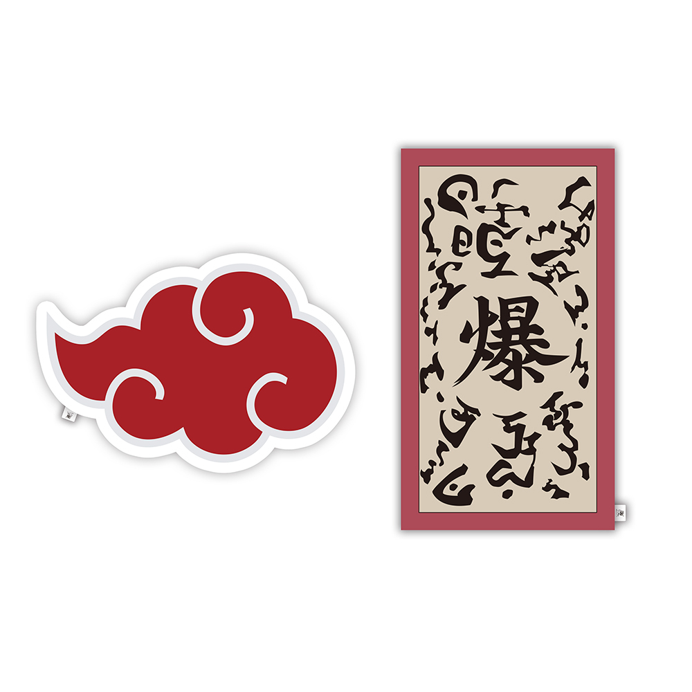 火影忍者動畫20周年-地墊 (起爆符/曉紅雲)