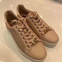 [S] MICHAEL KORS POPPY COLOR-BLOCK LOGO SNEAKER,BALLET, 49S0POFS2B (SMK320)