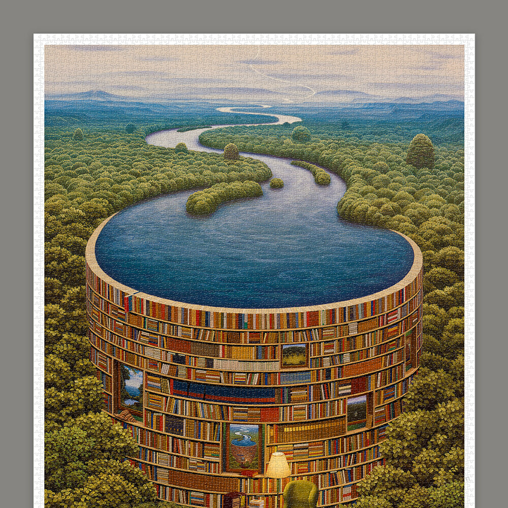 特裝限定】H3214 - 平面4800片- Jacek Yerka - 藏書閣