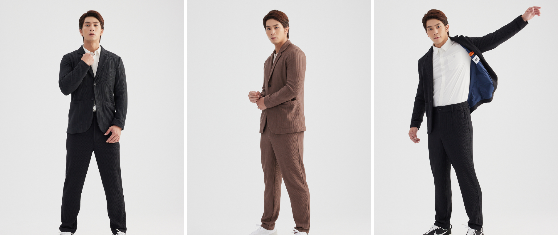 穿西裝套裝的男生