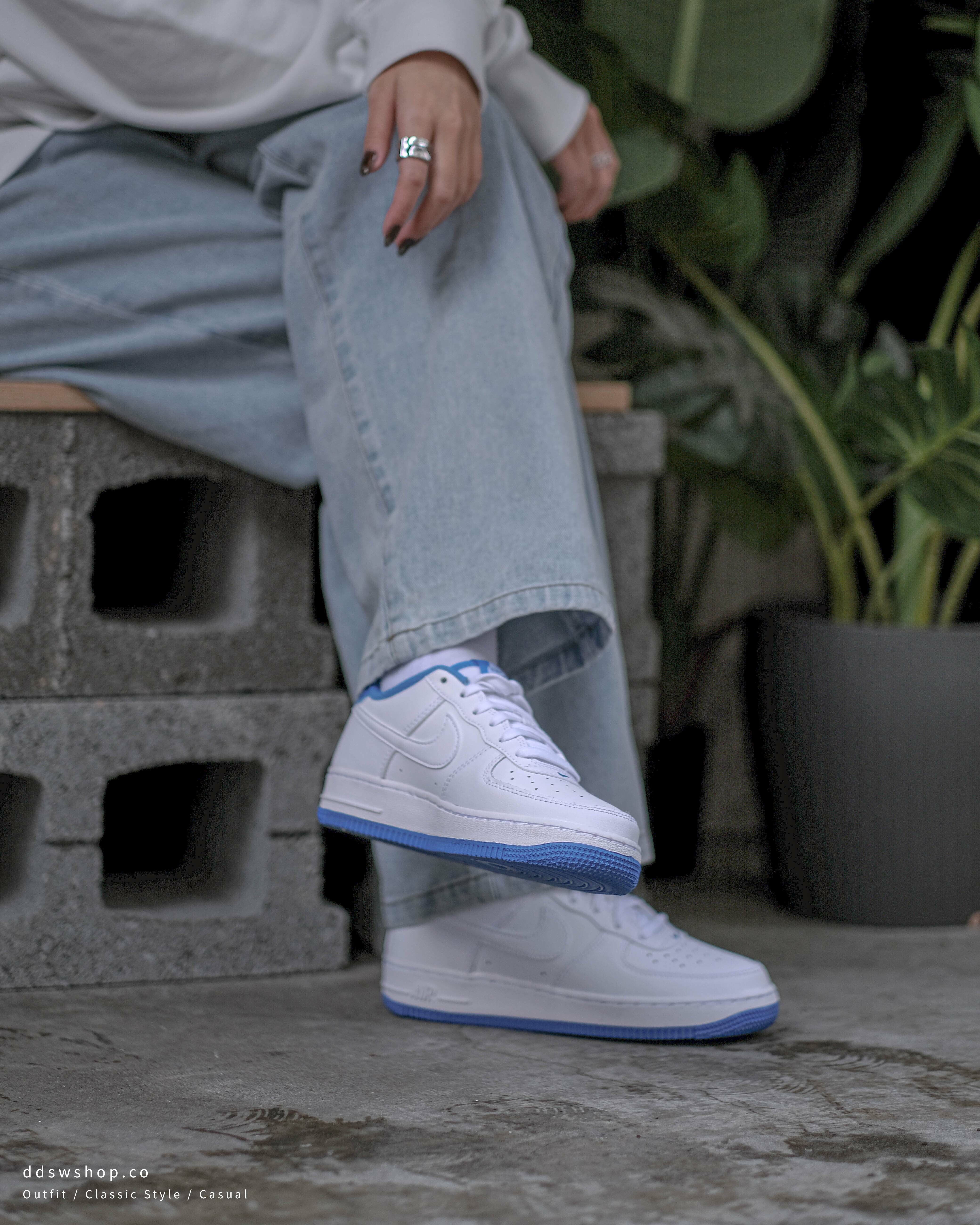 Nike Air Force 1 Low White Light Photo Blue (GS) 白藍 天空藍 DV1331-101