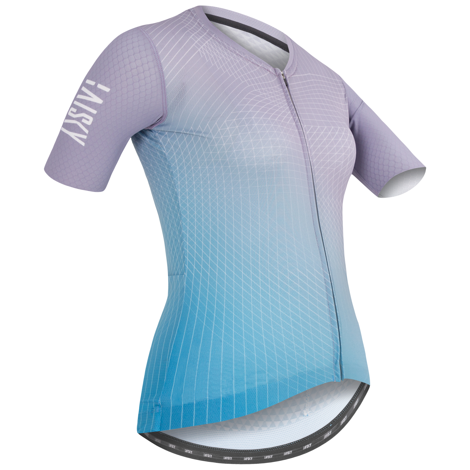 女款空力短車衣 編織 紫