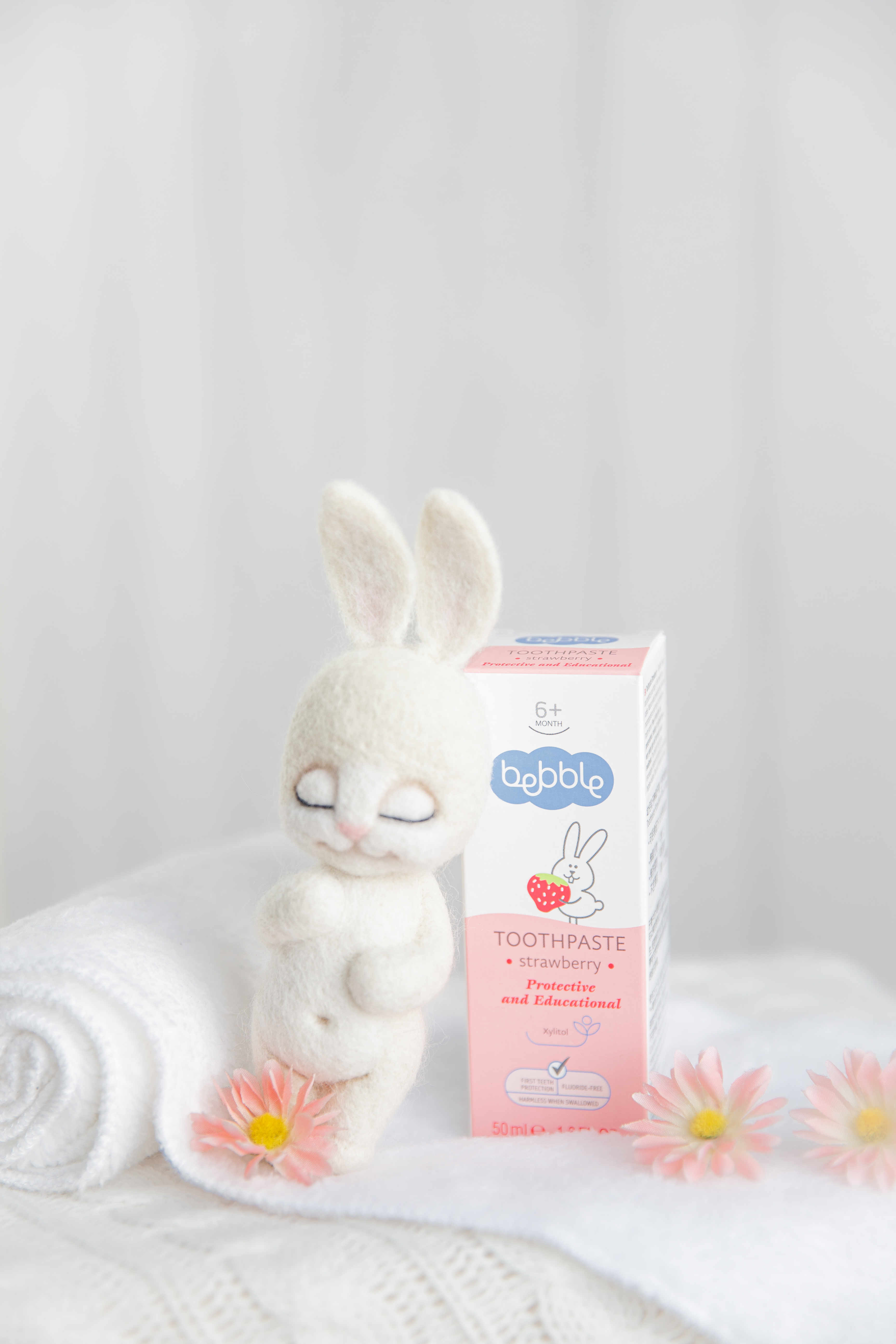 Bebble幼兒乳牙無氟牙膏-士多啤梨味 (可吞食)