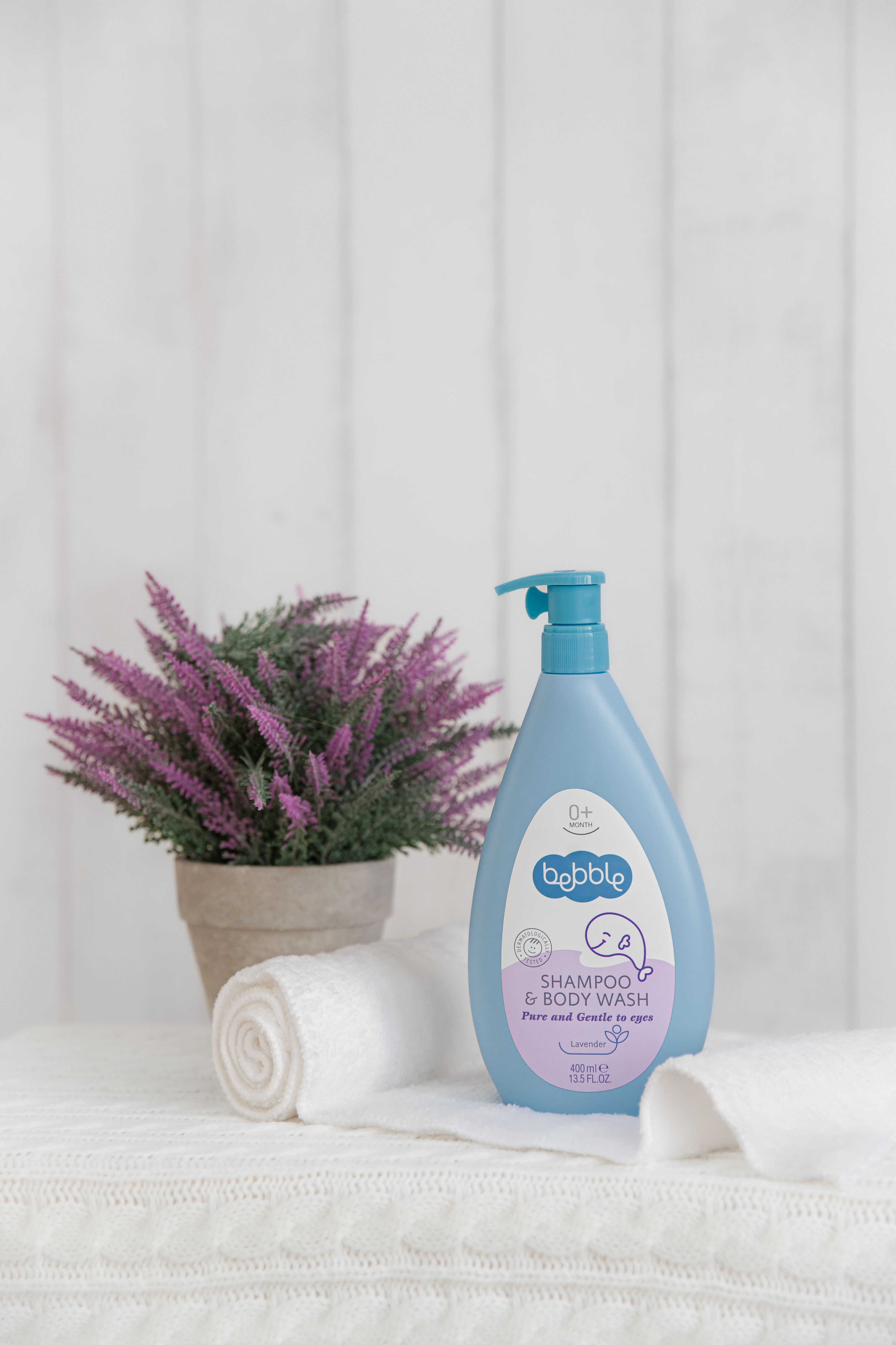 Bebble嬰兒薰衣草溫和洗髮沐浴露 400ml