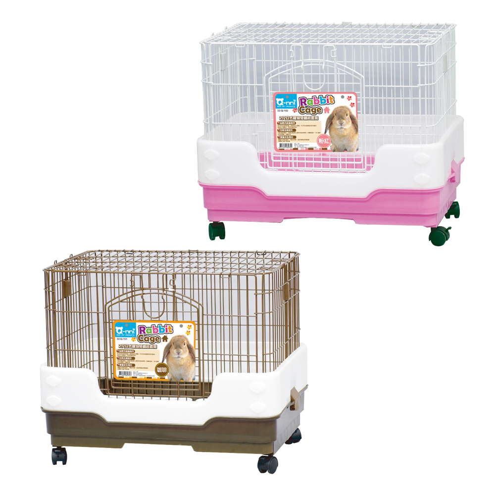 【Q-NNI】2尺日式寵物兔精緻套房-粉紅色/咖啡色