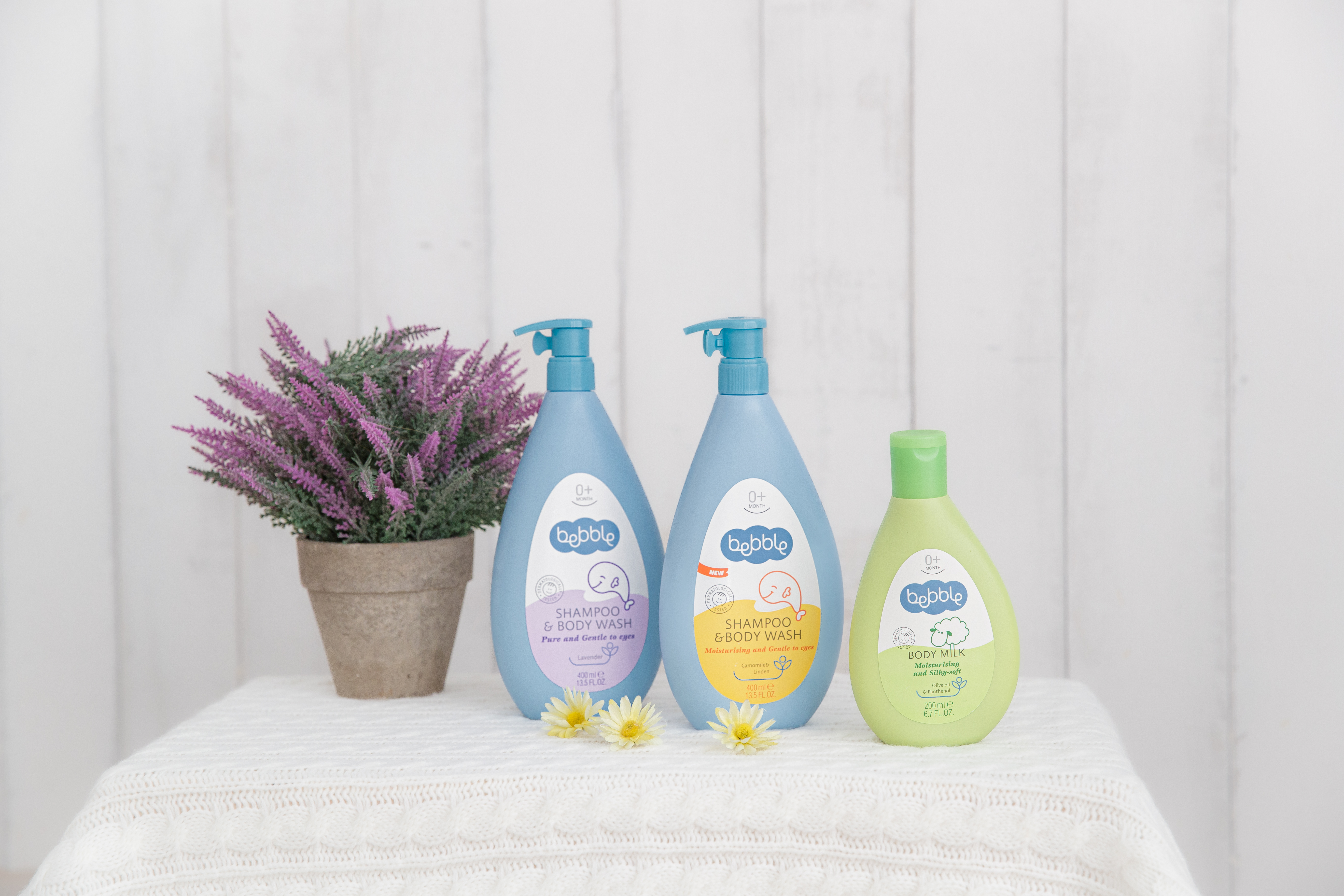 Bebble薰衣草沐浴護膚呵護組