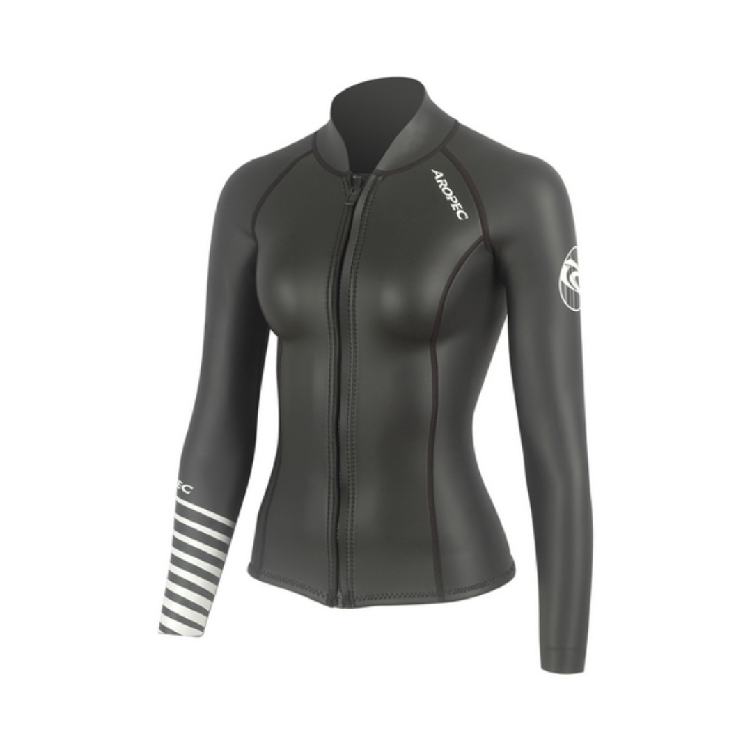 [售完為止] AROPEC 女 2mm 亮皮 防寒上衣 DS-7B143Ｗ