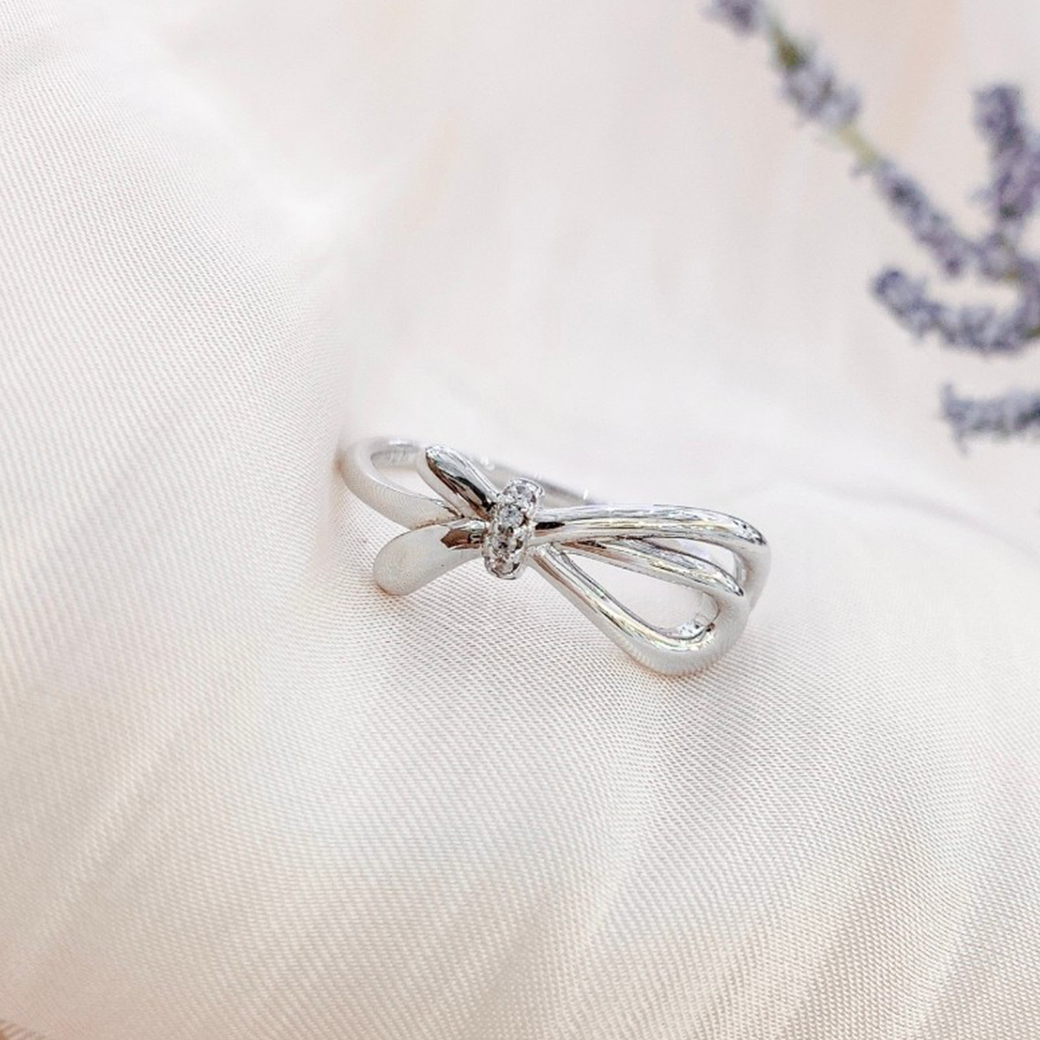 同心結 純銀戒指