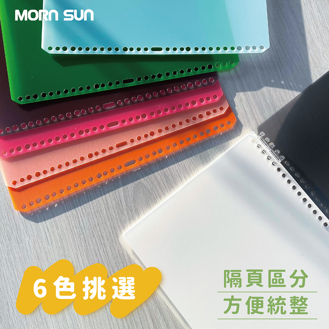 【文青A4活頁保護板】 加厚質感30孔活頁板 記事本封面 文件整理 環保PP材質