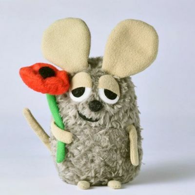 現貨┃日本 leo lionnis 繪本 毛絨 田鼠阿佛 坐姿玩偶