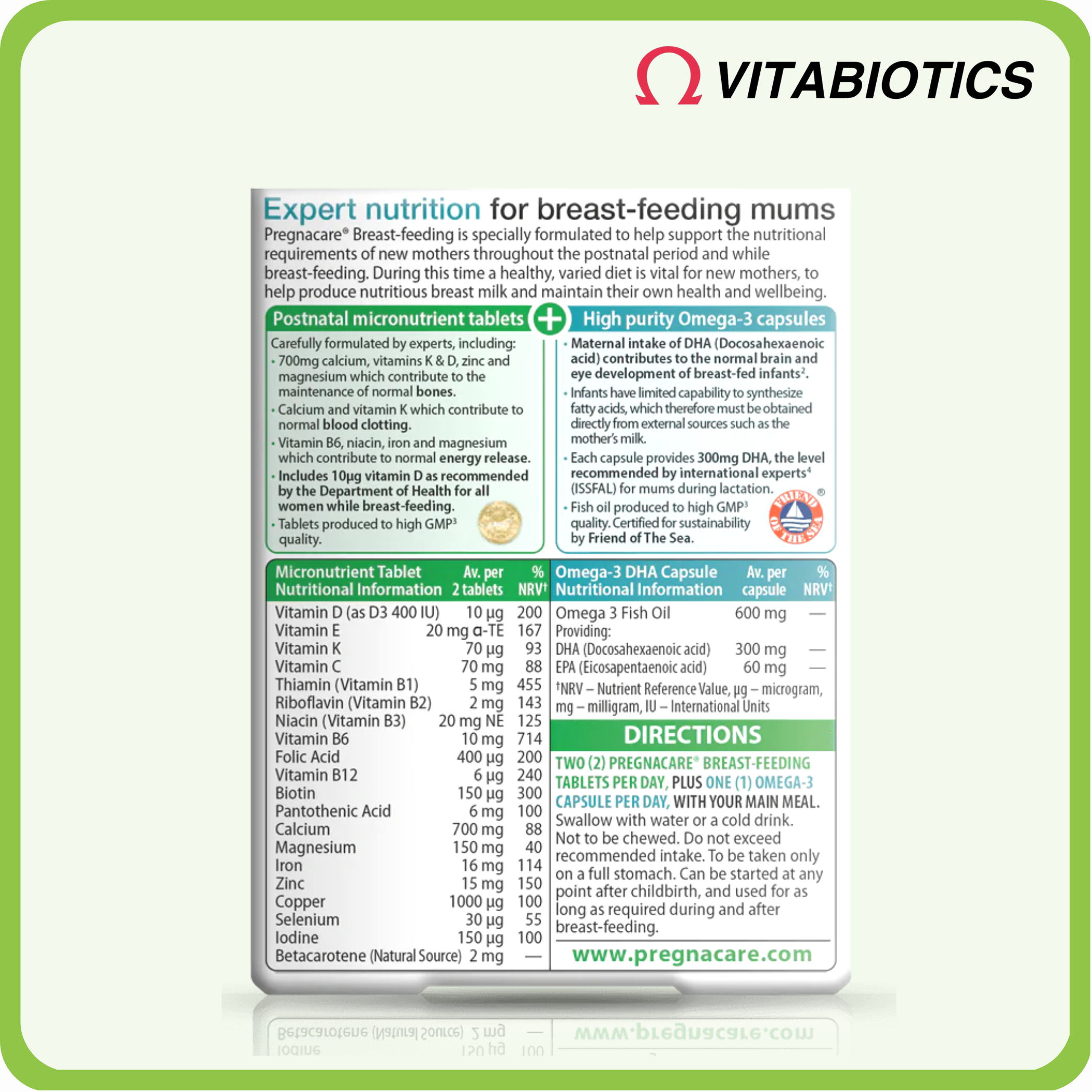 Vitabiotics 懷孕後全方位營養補充(母乳喂哺) 84粒(平行進口)