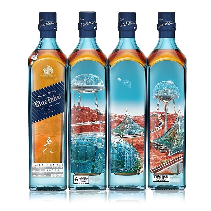 Johnnie Walker Blue Label Cities Of The Future 2220 Mars Edition