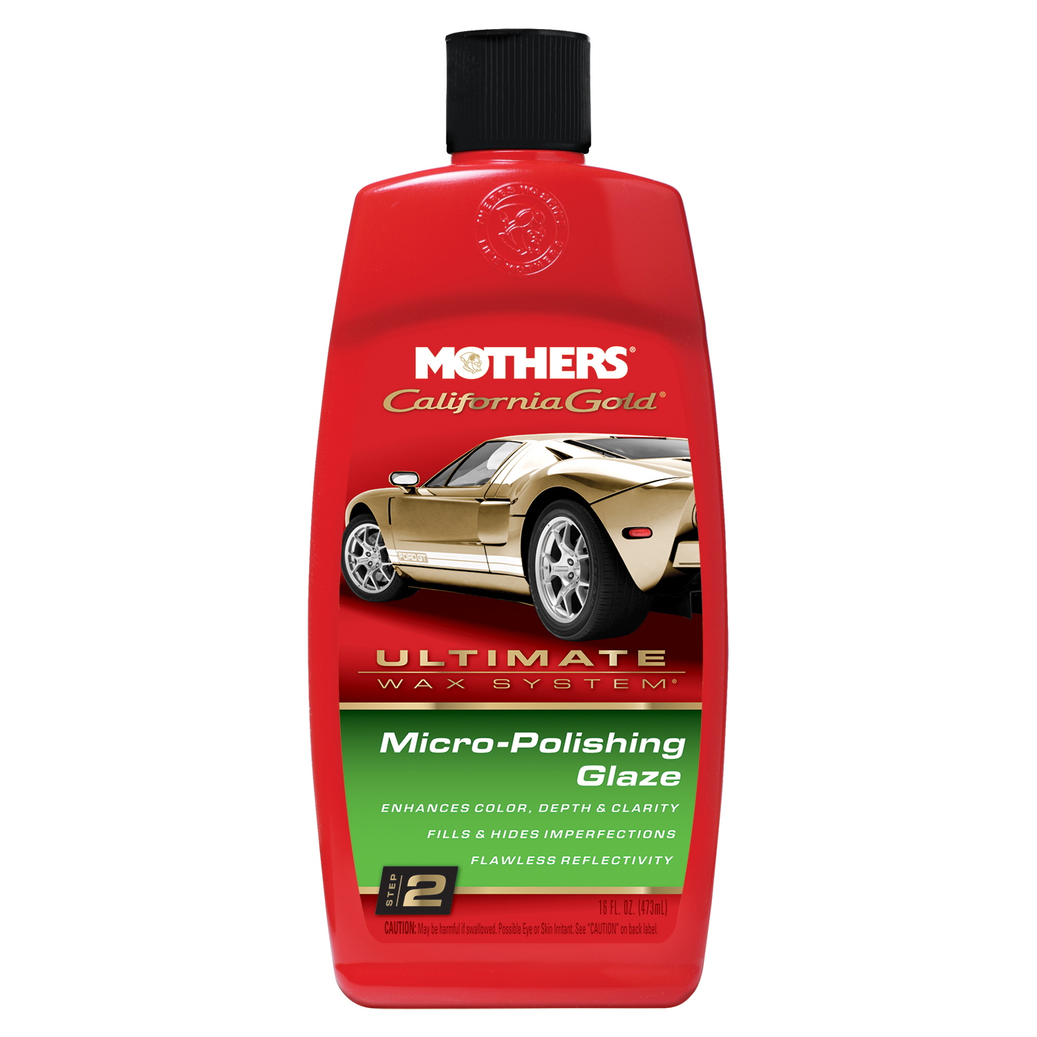 Mothers® 08100 加州金裝系列 : 車漆拋光液 - Step 2 (16oz.)