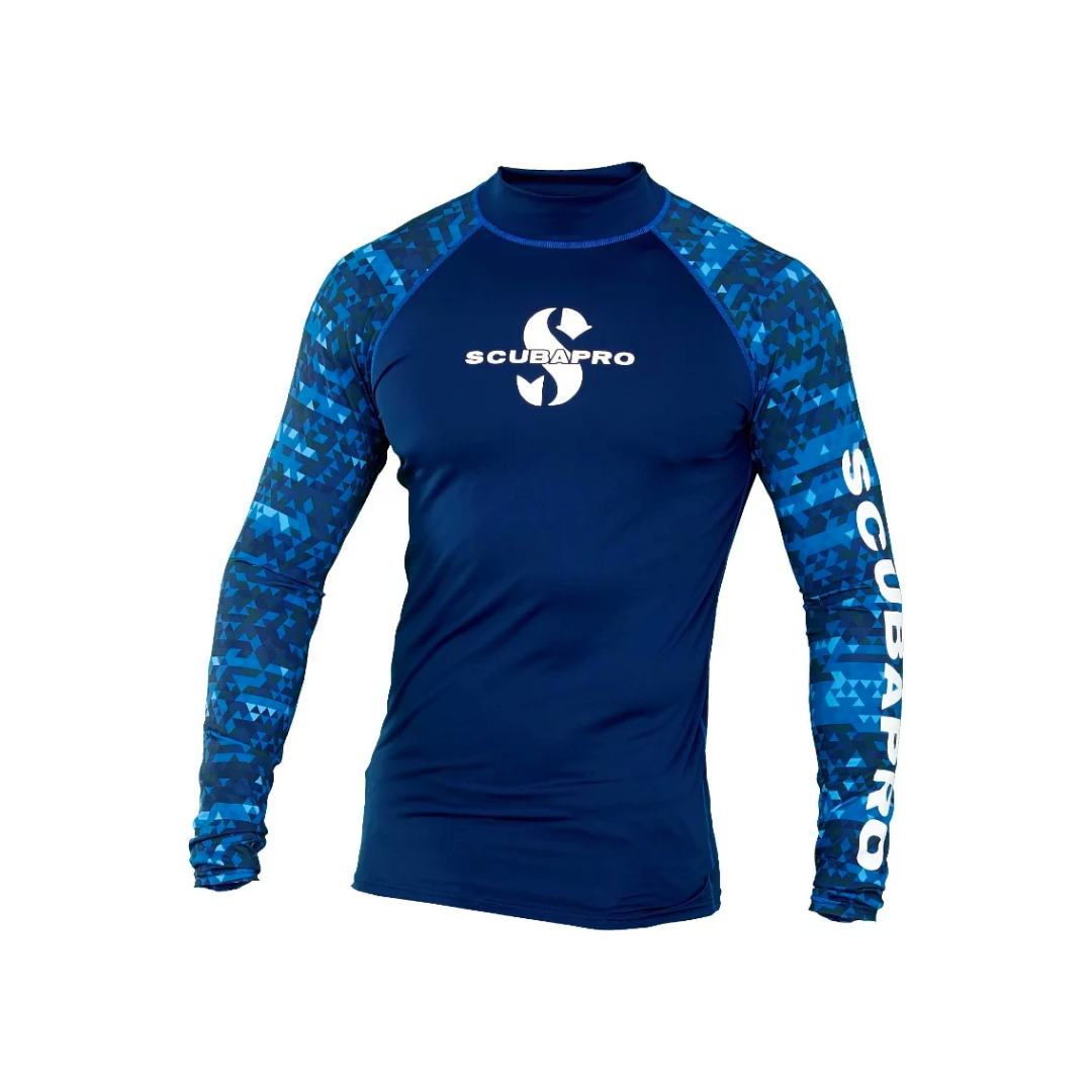 Scubapro 男生防曬衣 UV50 迷彩藍65.033 售完為止