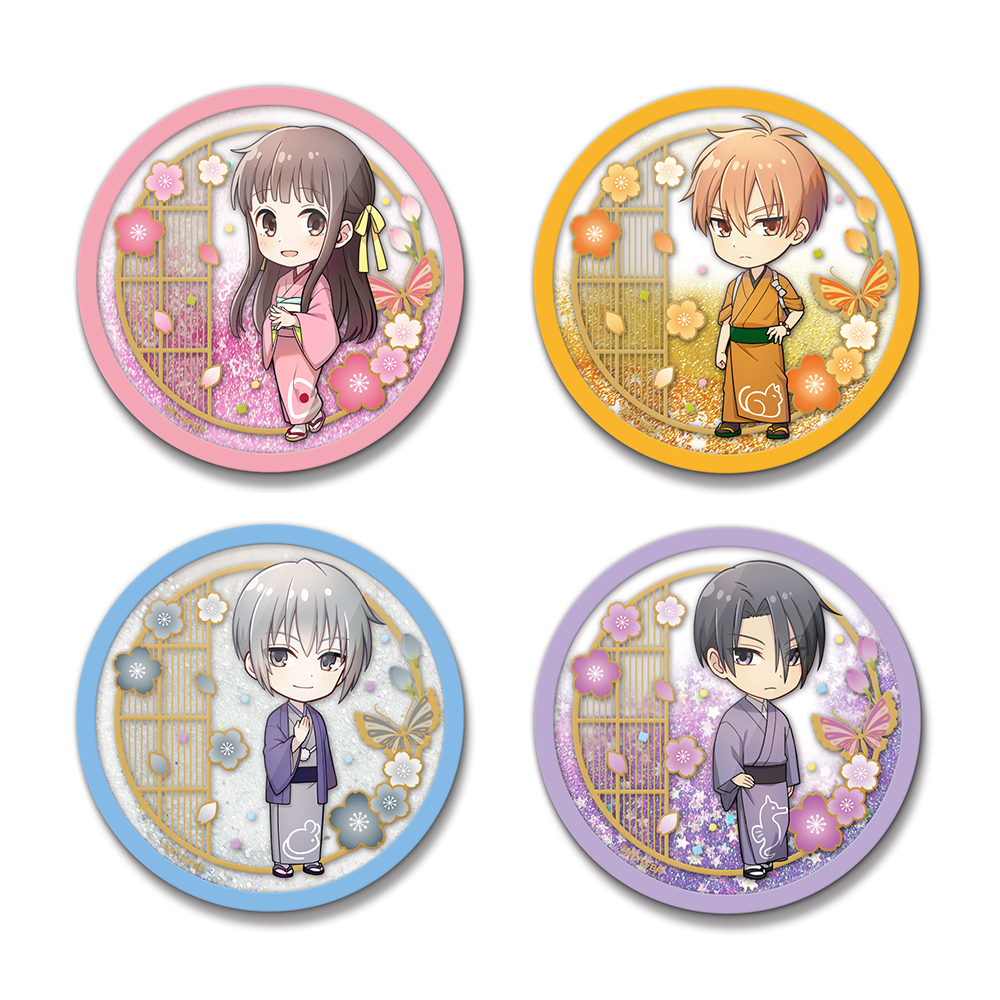 魔法水果籃-流沙杯墊 本田透/草摩夾/草摩由希/草摩羽鳥