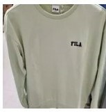 [S] FILA ESTABLISHED 1911 SWEATSHIRT,LIGHT GREEN, FS2POE1111X-LGN (SFL178)