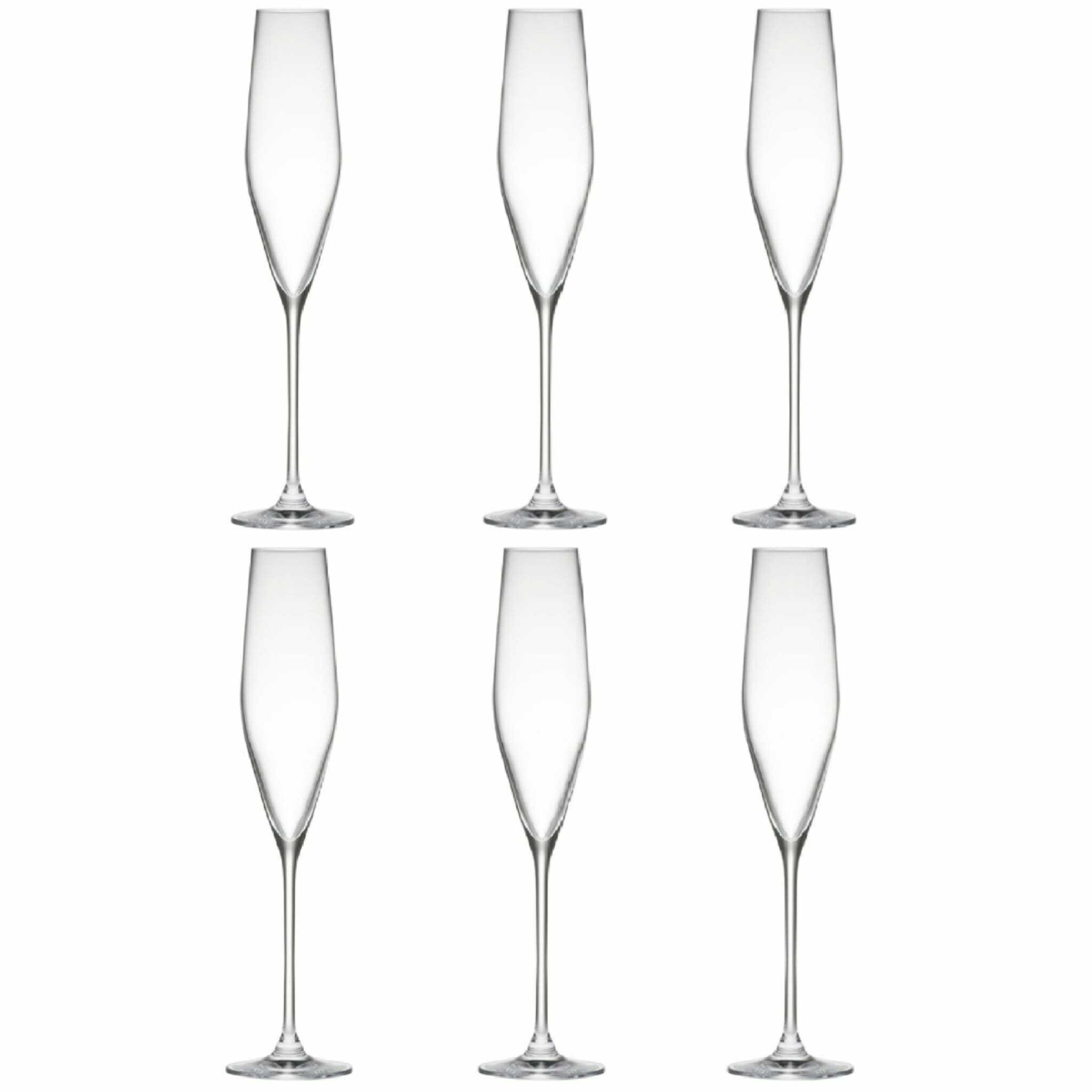Kimura Glass 木村硝子店 TSURU 6oz Flute Glass (Set of 6)