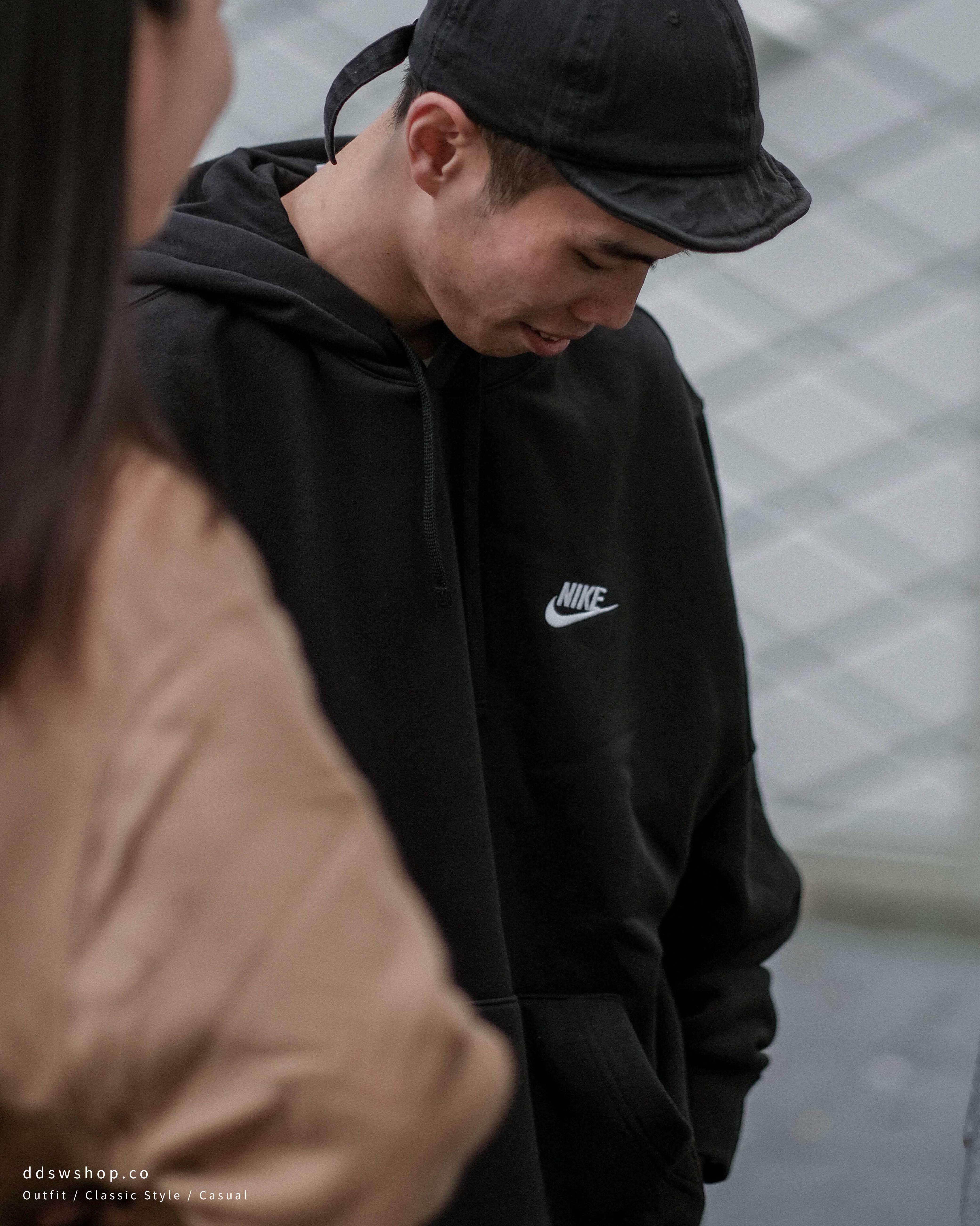 Nike Club Fleece Hoodie 帽踢 內刷毛 口袋 刺繡小Logo 黑 BV2655-010 淺灰 BV2655-063 咖啡 奶茶 深卡其 BV2655-258