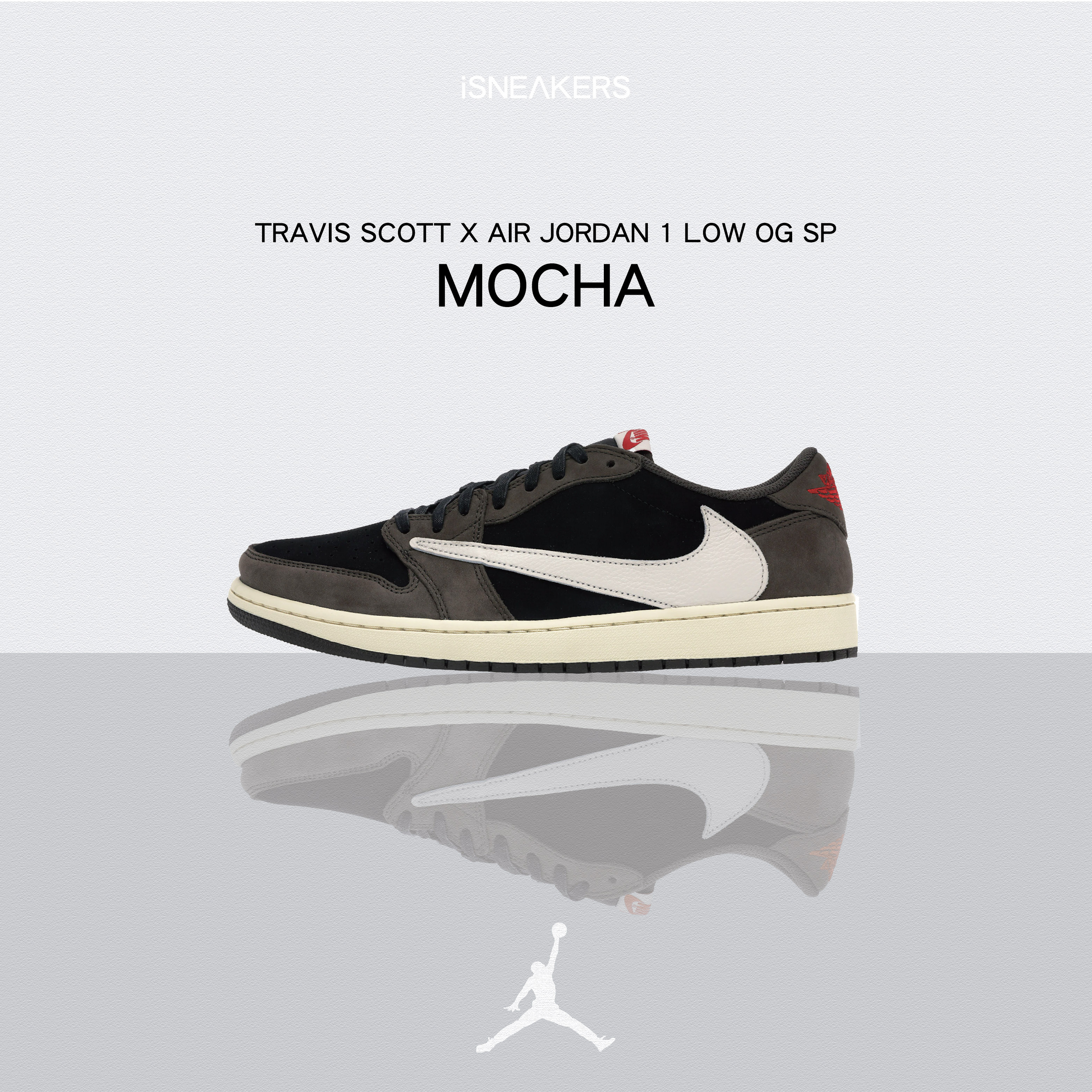 iSNEAKERS｜Travis Scott x Air Jordan 1 Low OG SP "Mocha" 深棕 CQ4277-001