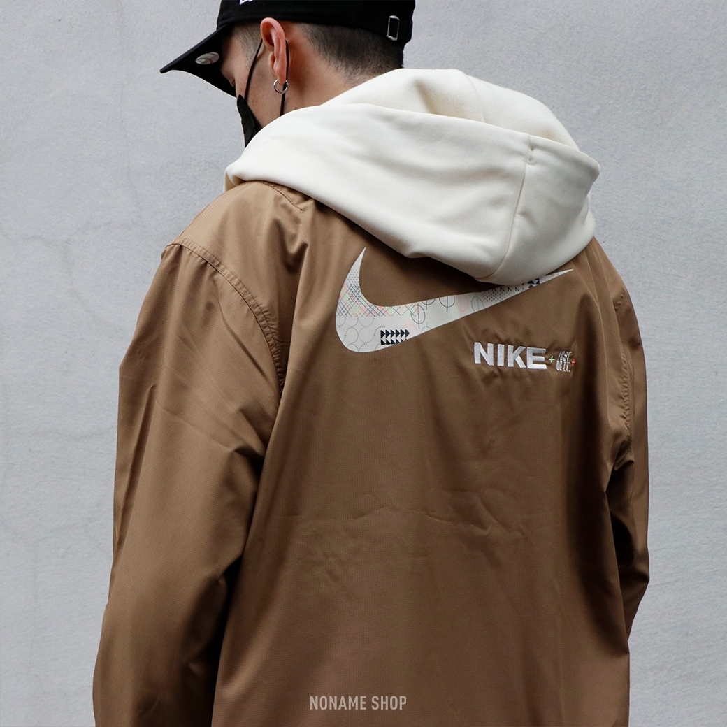 NIKE STANDARD ISSUE JACKET 撞色 連帽 排釦 假兩件 外套 (男款)