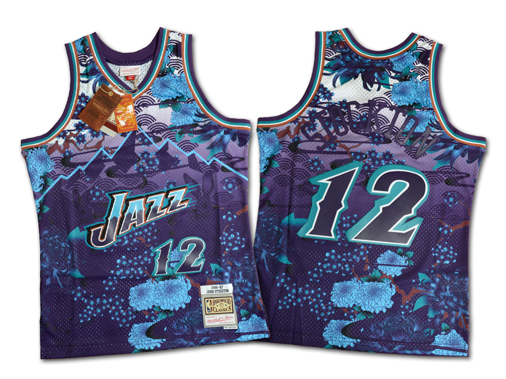Mitchell & Ness 猶他爵士隊 John Stockton 中國新年 Swingman 球衣